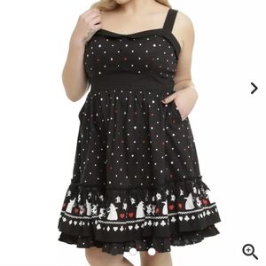 🎊Disney Alice In Wonderland Red Queen Retro Dress